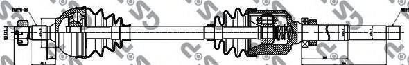 GSP 245070 Приводной вал