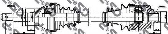 GSP 250003 Приводной вал