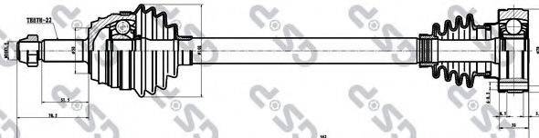 GSP 253004 Приводной вал
