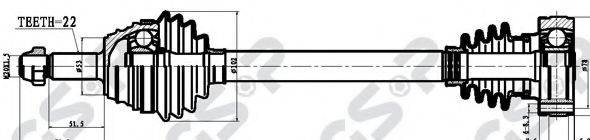 GSP 261007 Приводной вал