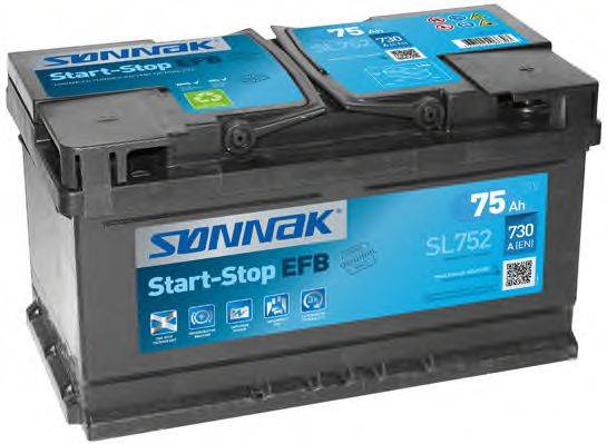 SONNAK SL752 Стартерная аккумуляторная батарея; Стартерная аккумуляторная батарея