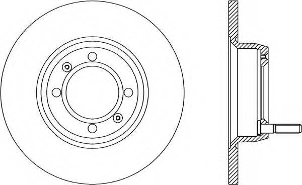OPEN PARTS BDR101110 Тормозной диск