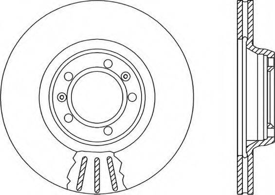 OPEN PARTS BDR101220 Тормозной диск