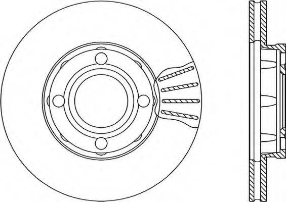 OPEN PARTS BDR102020 Тормозной диск