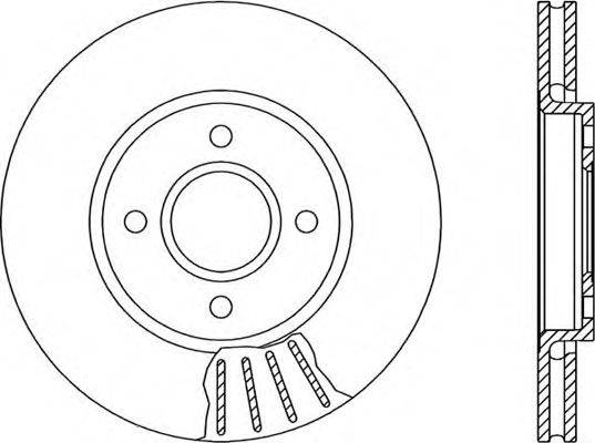 OPEN PARTS BDR117720 Тормозной диск