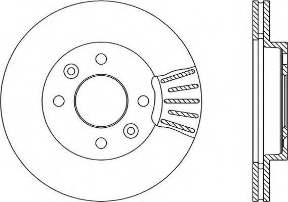 OPEN PARTS BDR145020 Тормозной диск