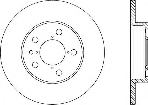 OPEN PARTS BDR166210 Тормозной диск