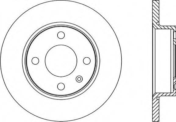 OPEN PARTS BDR167010 Тормозной диск