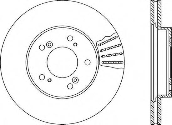 OPEN PARTS BDR168120 Тормозной диск