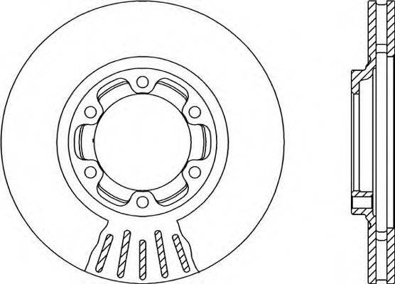 OPEN PARTS BDR212220 Тормозной диск