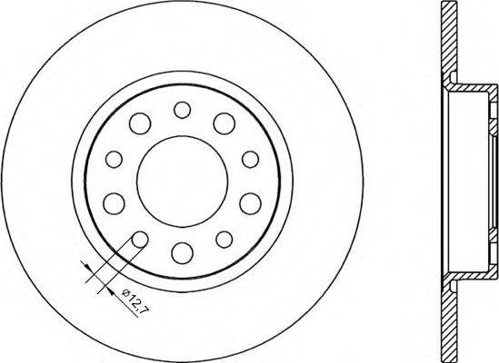 OPEN PARTS BDR224810 Тормозной диск