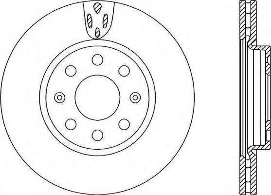 OPEN PARTS BDR225820 Тормозной диск