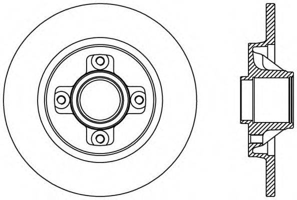 OPEN PARTS BDR238710 Тормозной диск