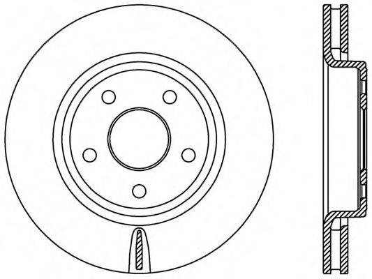 OPEN PARTS BDR244520 Тормозной диск