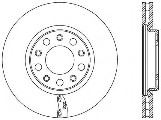 OPEN PARTS BDR252120 Тормозной диск