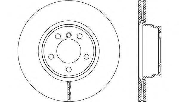 OPEN PARTS BDR262520 Тормозной диск