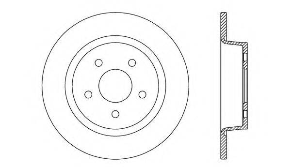 OPEN PARTS BDR263510 Тормозной диск