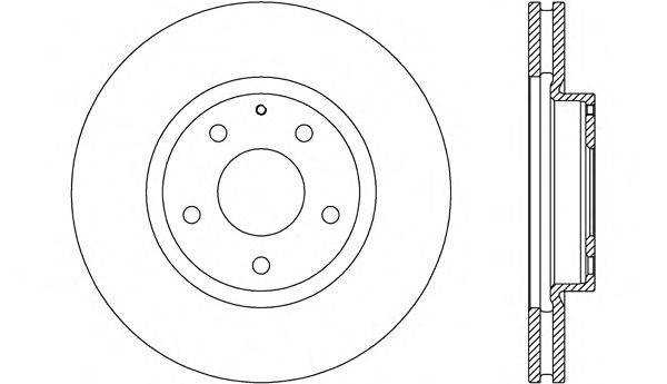 OPEN PARTS BDR270620 Тормозной диск