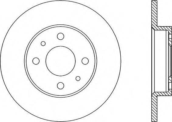 OPEN PARTS BDA114410 Тормозной диск