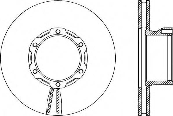 OPEN PARTS BDA170120 Тормозной диск