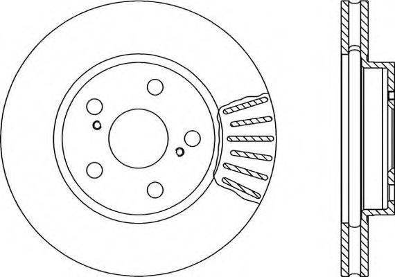 OPEN PARTS BDA172520 Тормозной диск