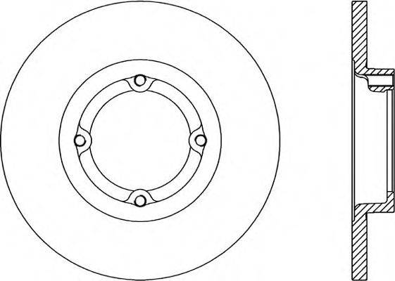 OPEN PARTS BDA176510 Тормозной диск
