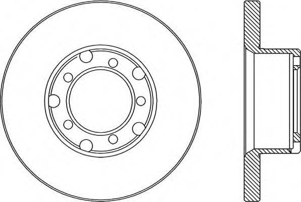 OPEN PARTS BDA178310 Тормозной диск