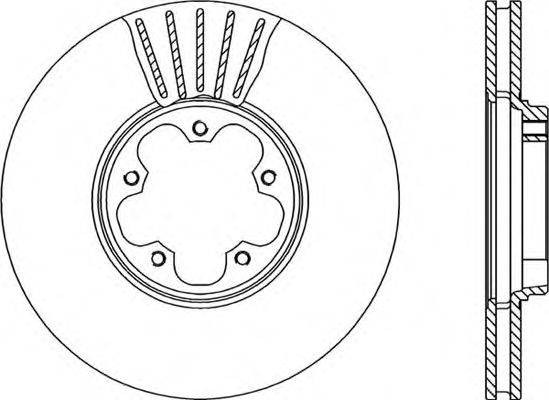 OPEN PARTS BDA194720 Тормозной диск