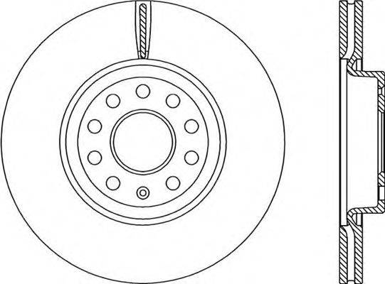 OPEN PARTS BDA220720 Тормозной диск