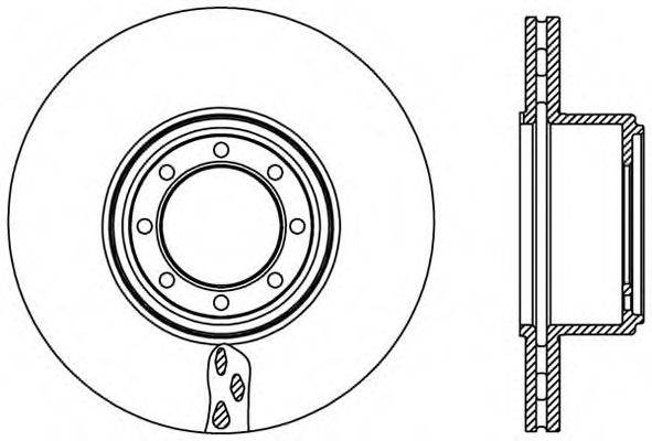 OPEN PARTS BDA245120 Тормозной диск