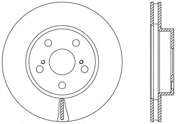 OPEN PARTS BDA246320 Тормозной диск