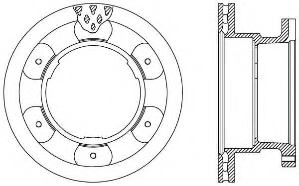 OPEN PARTS BDA254220 Тормозной диск