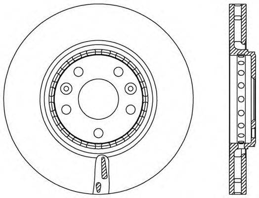 OPEN PARTS BDA254720 Тормозной диск