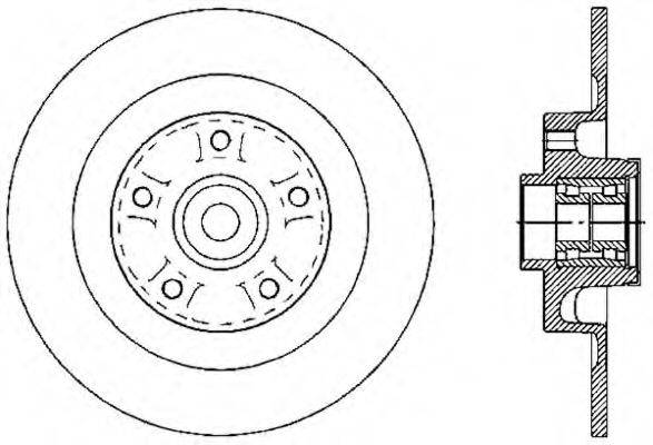 OPEN PARTS BDA260230 Тормозной диск