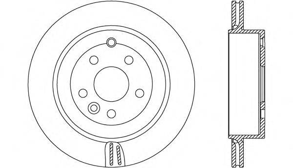 OPEN PARTS BDA267220 Тормозной диск