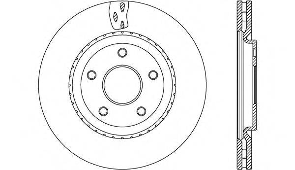 OPEN PARTS BDA267420 Тормозной диск