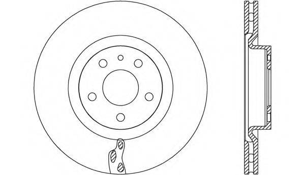 OPEN PARTS BDA272020 Тормозной диск