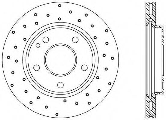 OPEN PARTS BDRS170025 Тормозной диск