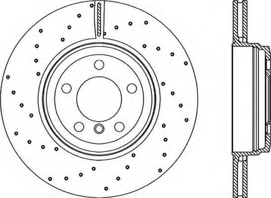OPEN PARTS BDRS222225 Тормозной диск