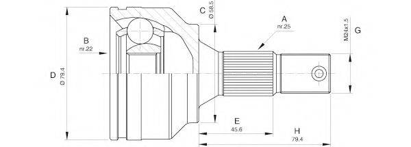 OPEN PARTS CVJ553010 Шарнирный комплект, приводной вал