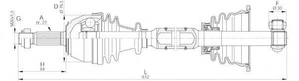 OPEN PARTS DRS601000 Приводной вал