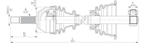 OPEN PARTS DRS601400 Приводной вал