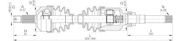 OPEN PARTS DRS604700 Приводной вал