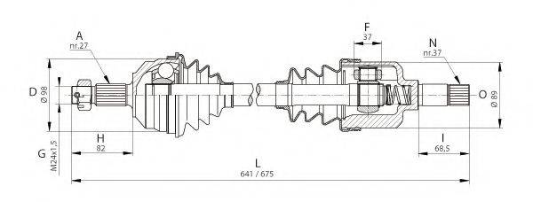 OPEN PARTS DRS605000 Приводной вал