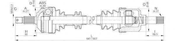 OPEN PARTS DRS605200 Приводной вал