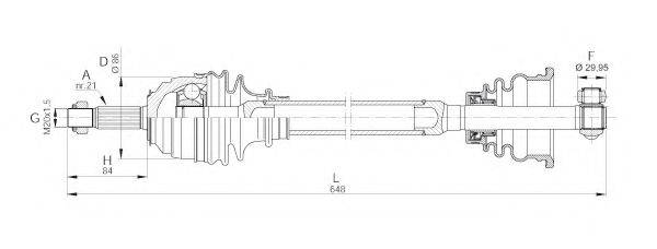 OPEN PARTS DRS617000 Приводной вал