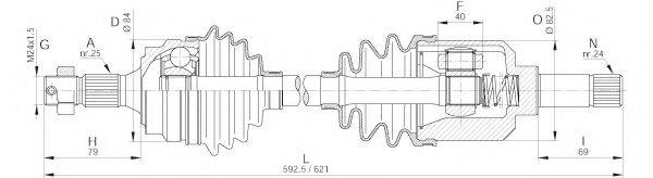 OPEN PARTS DRS617300 Приводной вал