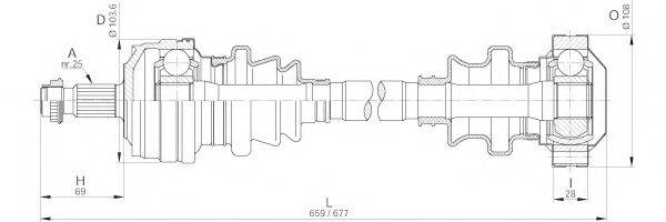 OPEN PARTS DRS618500 Приводной вал