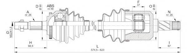 OPEN PARTS DRS632700 Приводной вал