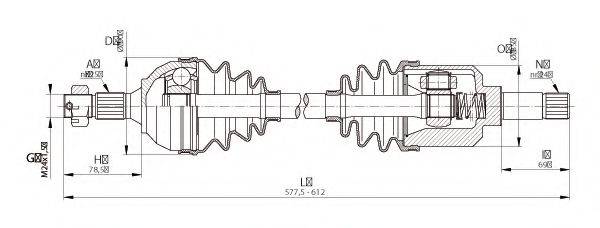 OPEN PARTS DRS633300 Приводной вал